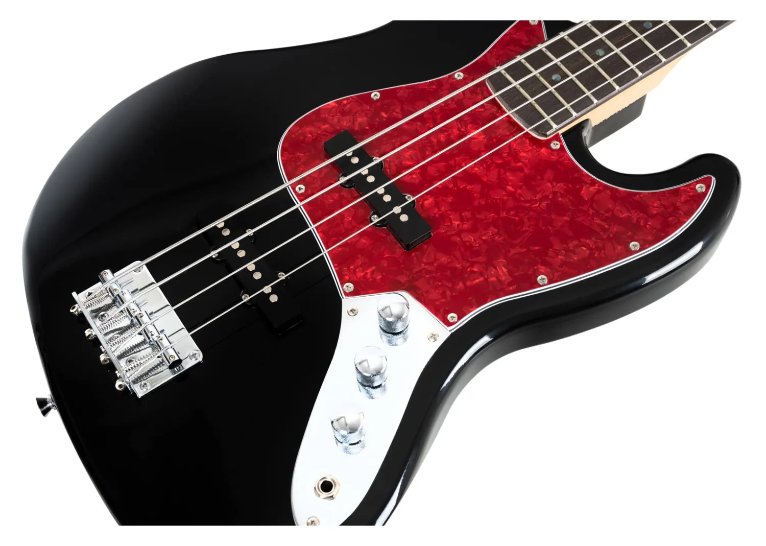 Rocktile Pro JB-30BK E-Bass Black Deluxe