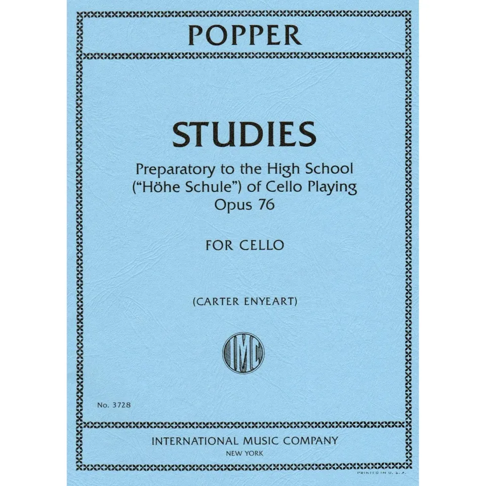 Popper Op.76 Cello-Etüden Noten International mittelschwer