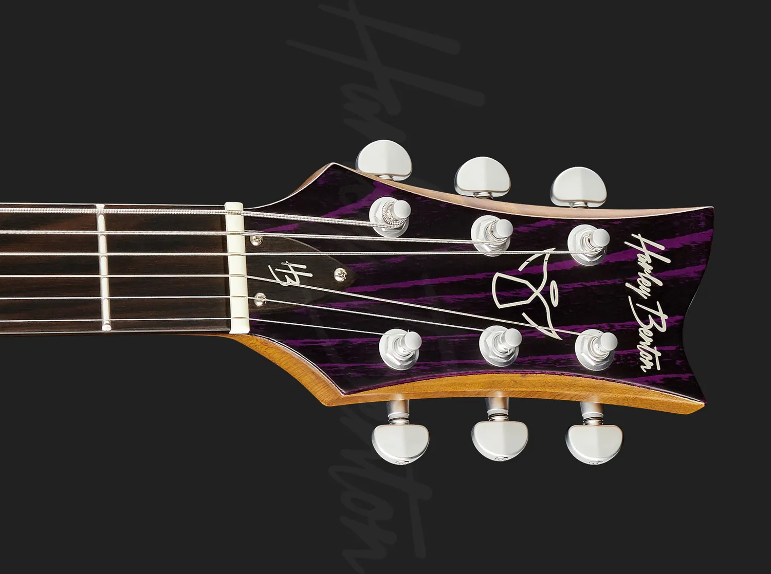 Harley Benton Pro Series Agufish Bariton E-Gitarre Purple Blast