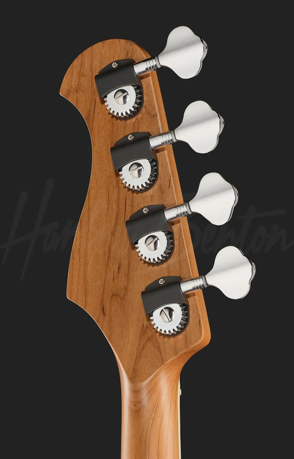 Harley Benton MV-4P E-Bass Black mit Alnico-5-Pickup