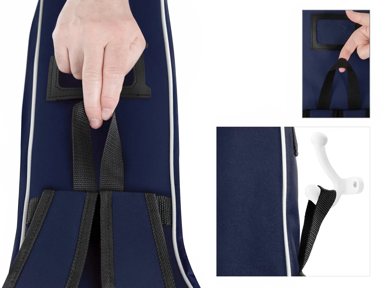 Rocktile 3/4 7/8 Klassik-Gitarrentasche Gigbag blau gepolstert