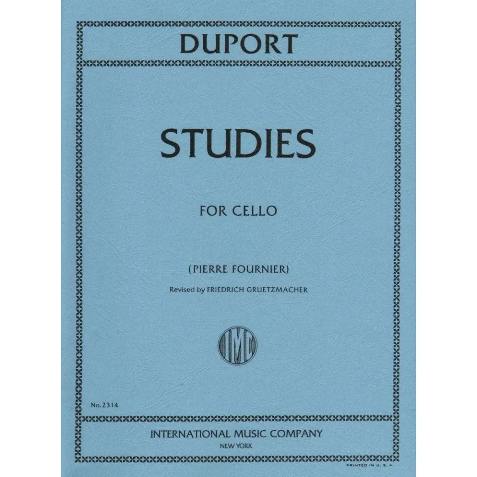Shar Music Duport 21 Etüden Cello solo Fournier Edition