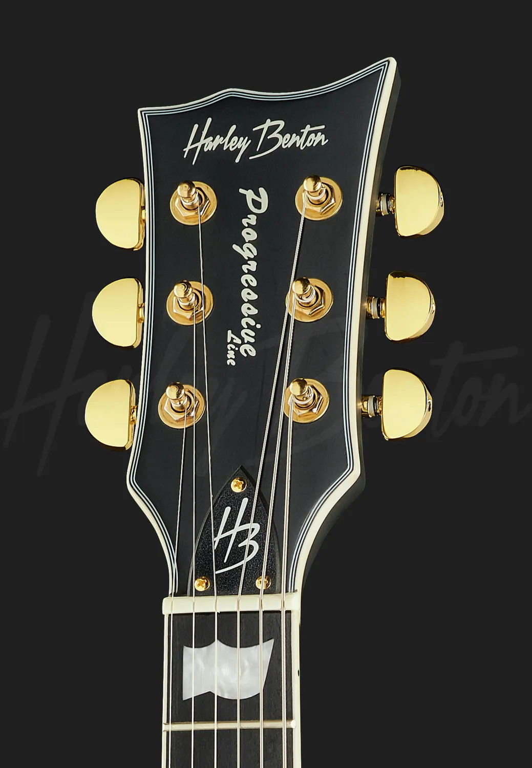 Harley Benton Vintage SC-1000LH E-Gitarre Linkshänder Vintage Black