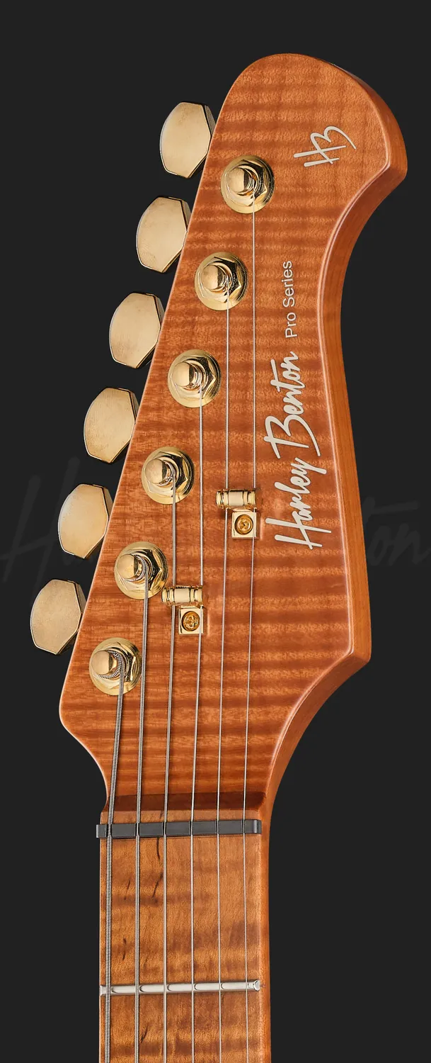 Harley Benton Fusion-IV HSH E-Gitarre Ahorn Bengal Burst