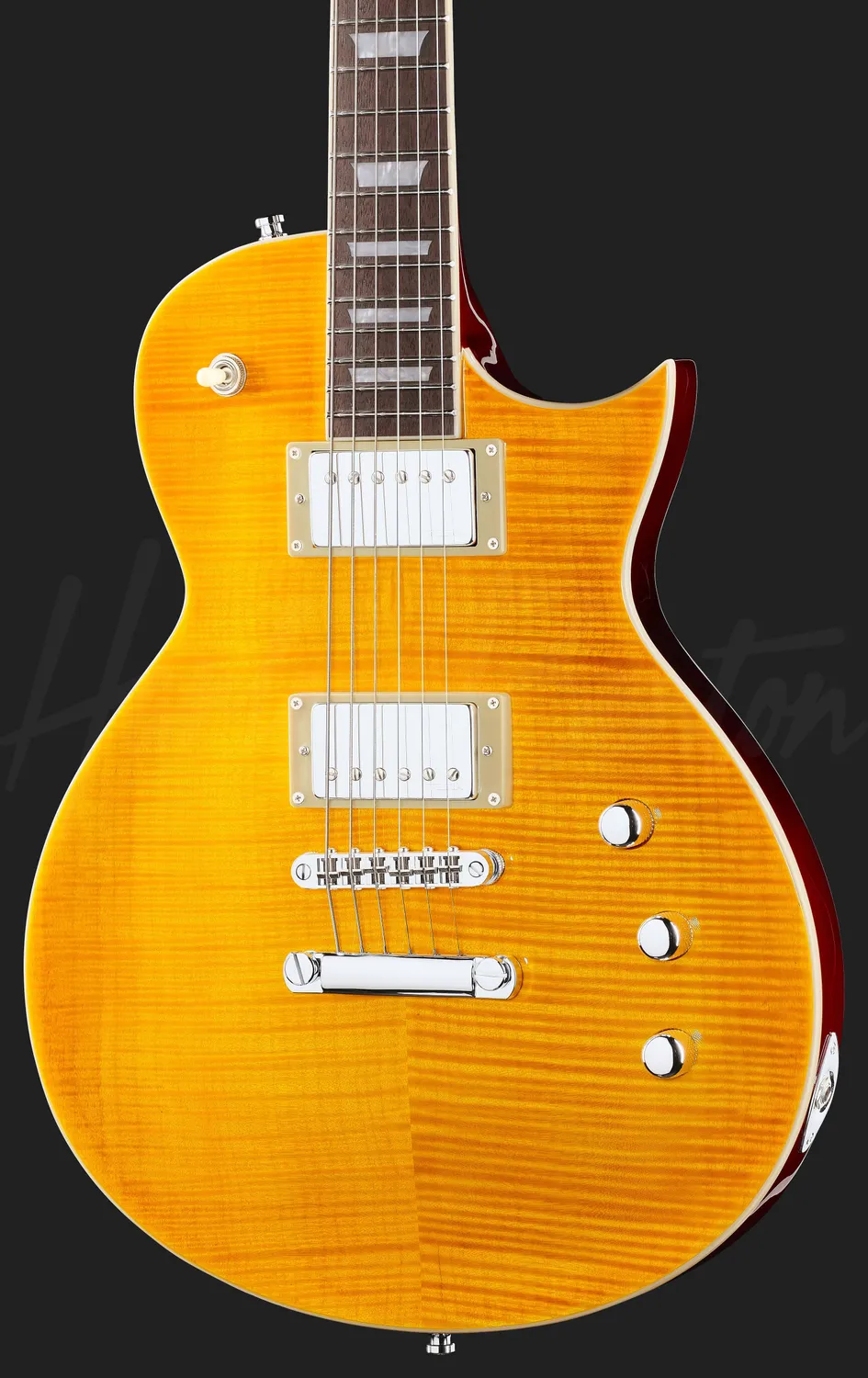 Harley Benton SC-Custom III E-Gitarre Lemon Flame Humbucker