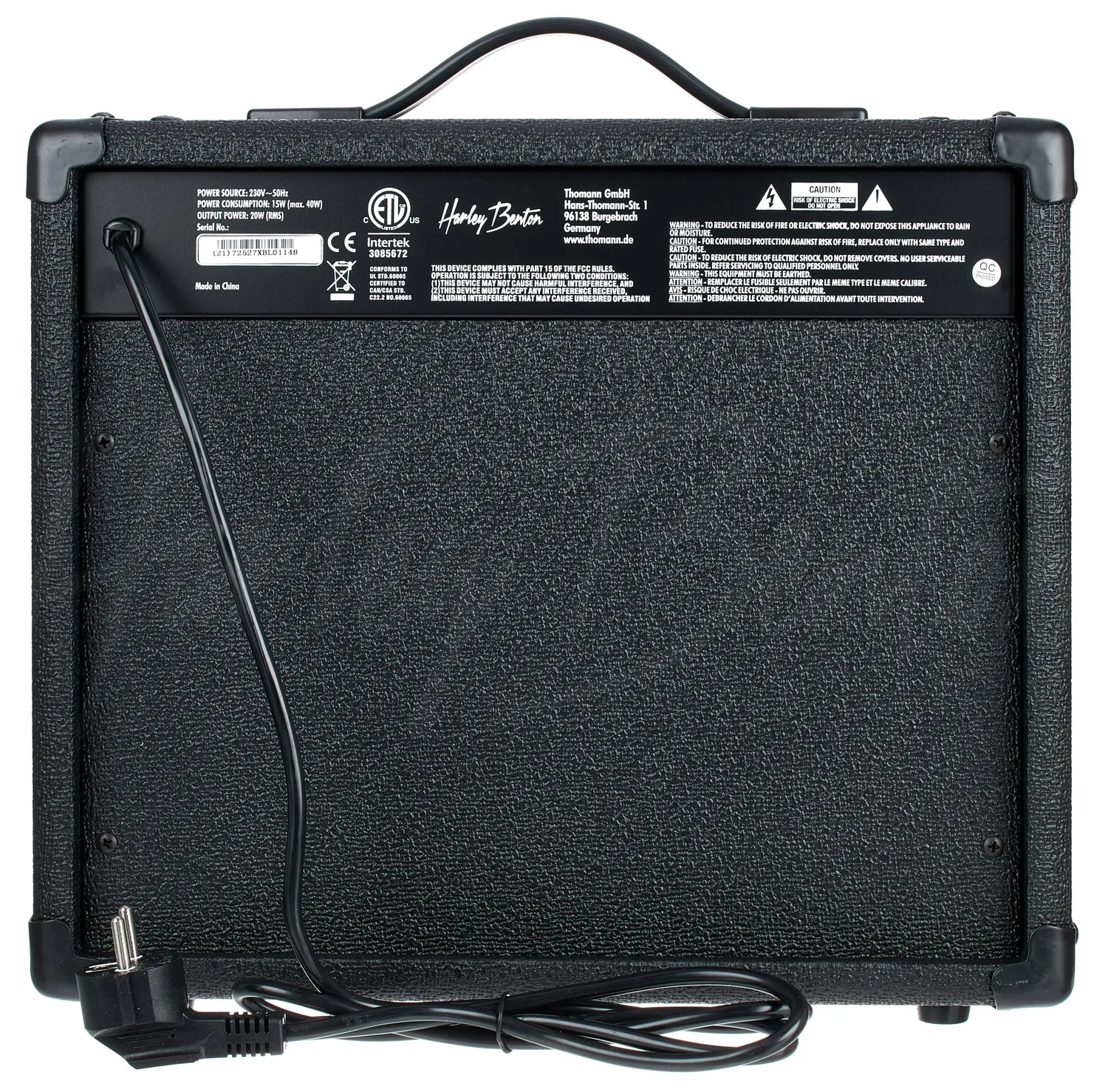 Harley Benton HB-20B Basscombo 20 Watt 8 Zoll