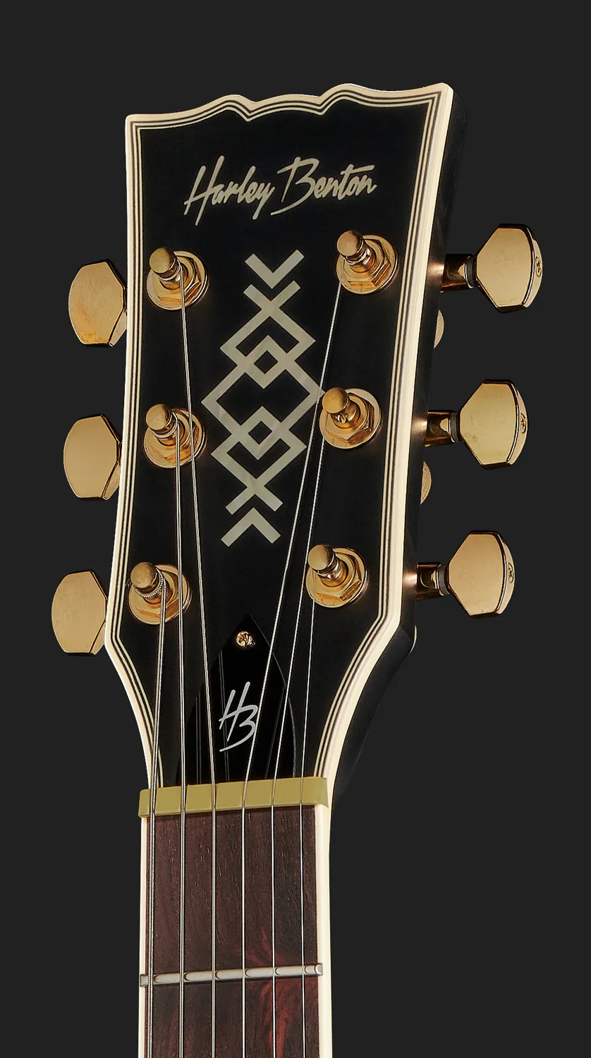 Harley Benton Deluxe SC-Custom Plus EMG E-Gitarre schwarz