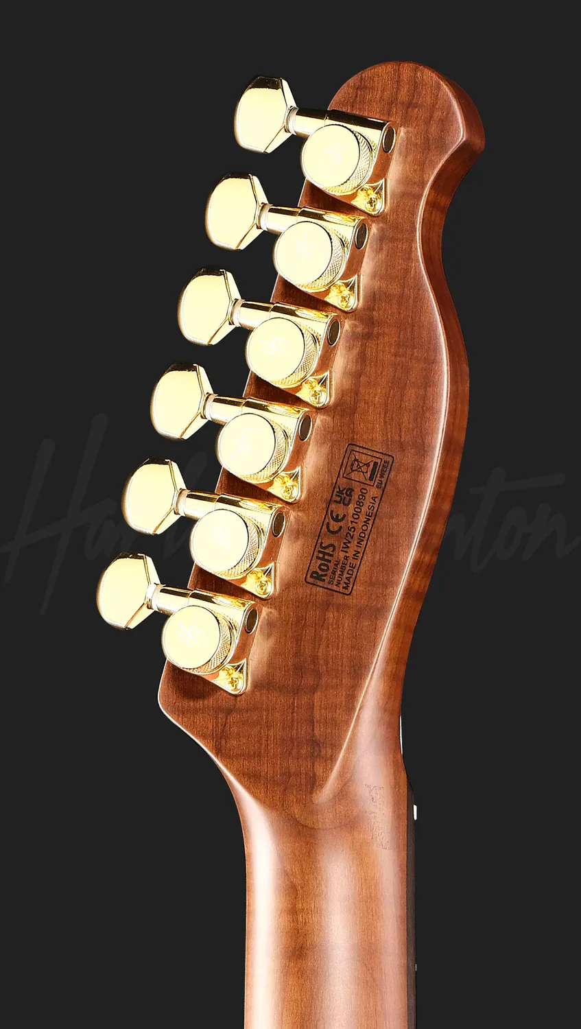 Harley Benton Fusion-T II HH Linkshänder E-Gitarre Satin Gold