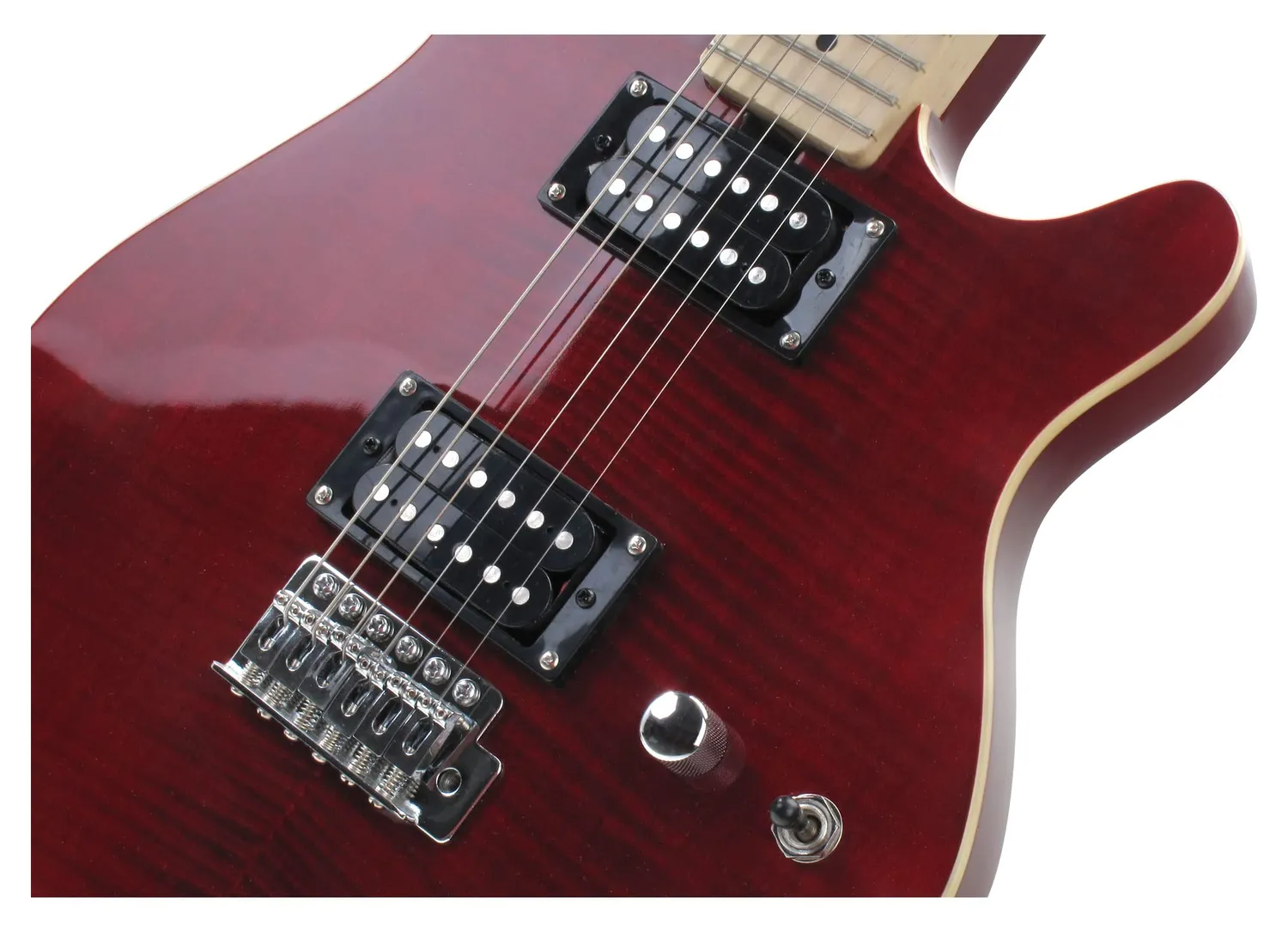 Rocktile Pro MM150-TR E-Gitarre transparent red
