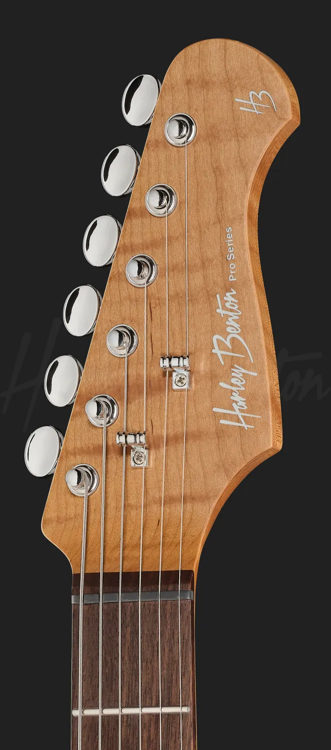 Harley Benton Deluxe ST-Modern Plus HSS E-Gitarre Silver Blast
