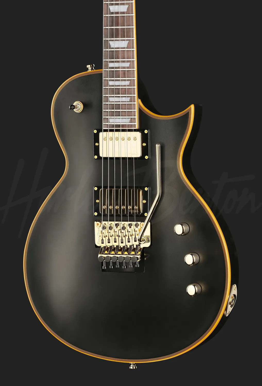 Harley Benton SC-Custom III FR E-Gitarre Vintage Black Floyd Rose