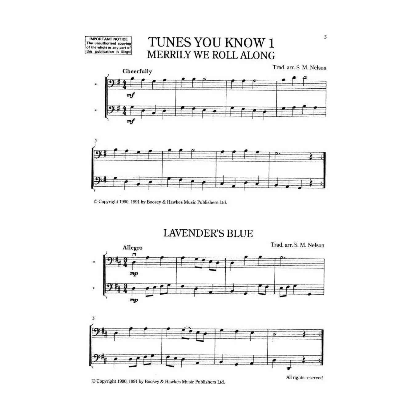 Nelson Tunes You Know Vol. 1 Cello-Noten 2 Celli