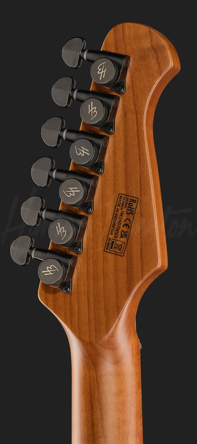 Harley Benton Fusion-IV MN HT EMG E-Gitarre Satin Black
