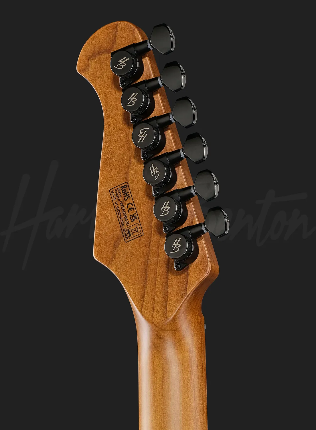 Harley Benton Progressive Fusion-IV HSS MN E-Gitarre Black Metallic
