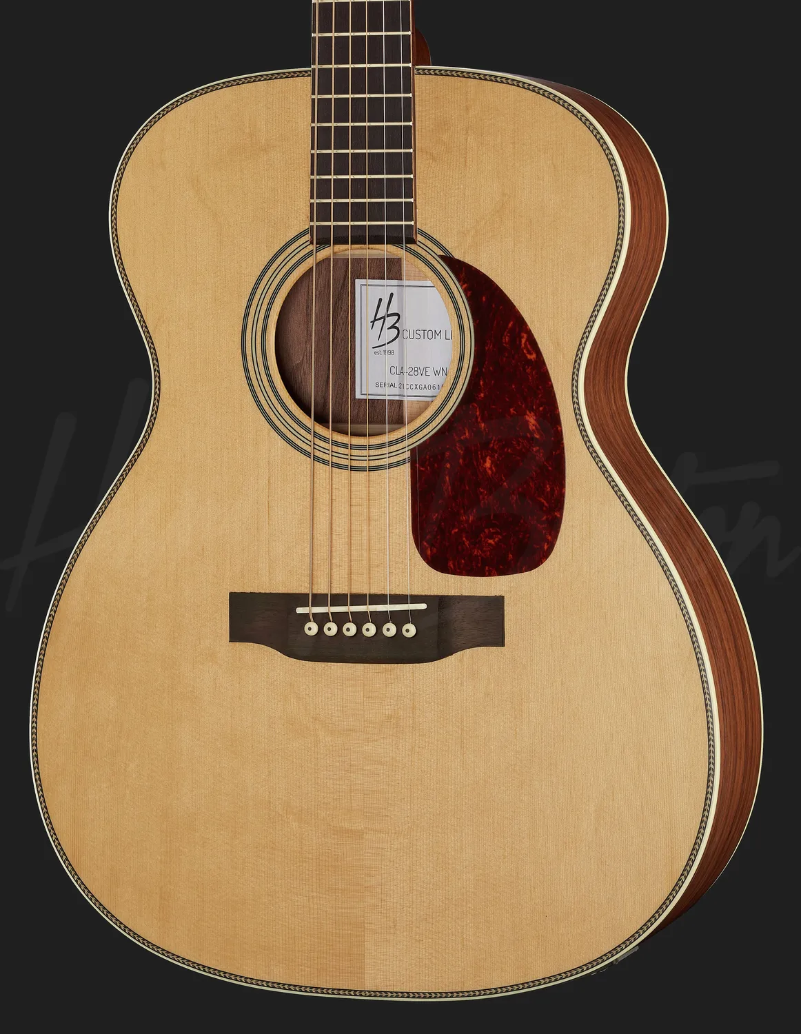 Harley Benton Custom Line CLA-28VE Westerngitarre Walnuss