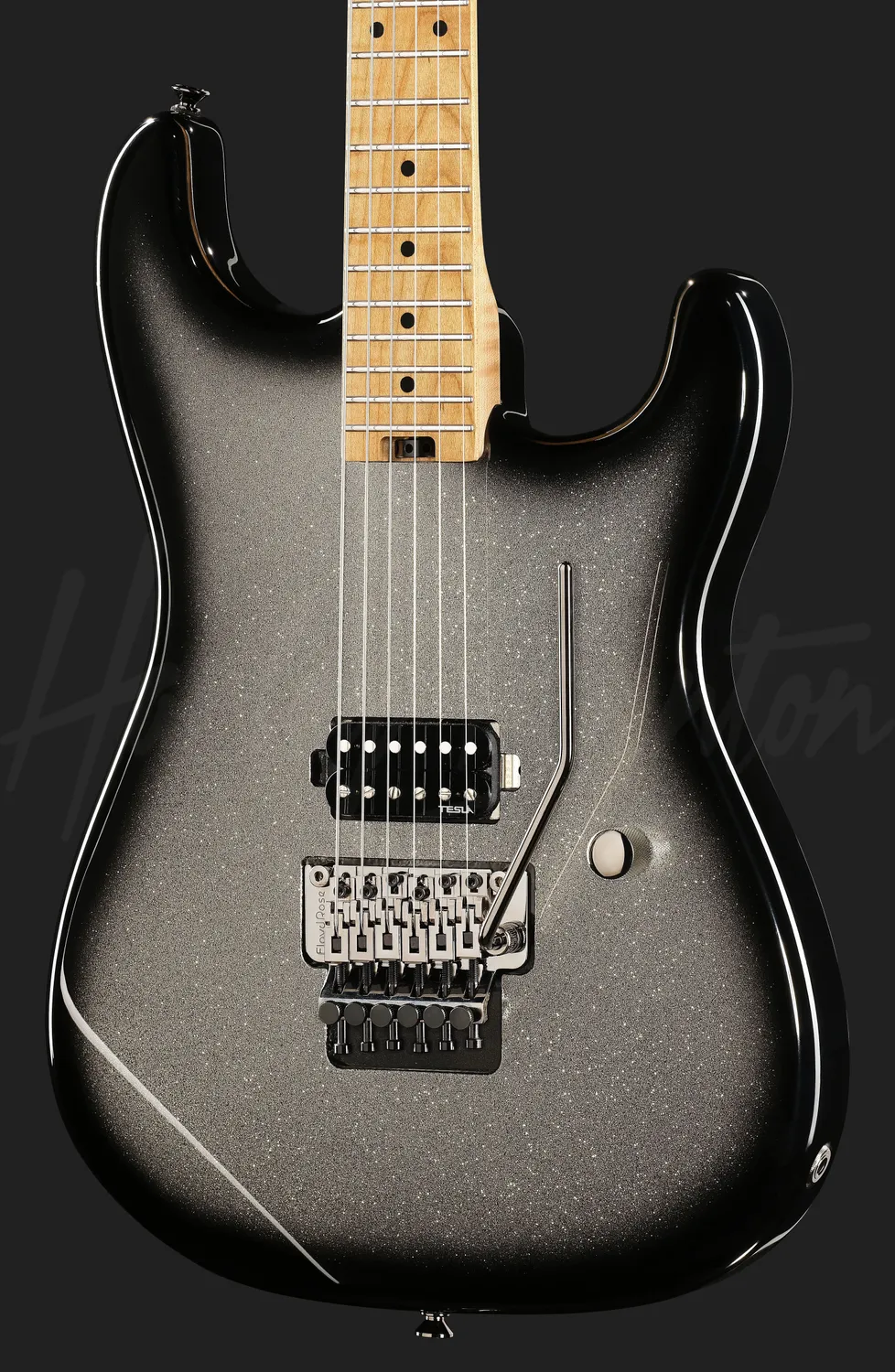 Harley Benton ST-80FR MN E-Gitarre Silver Sparkle