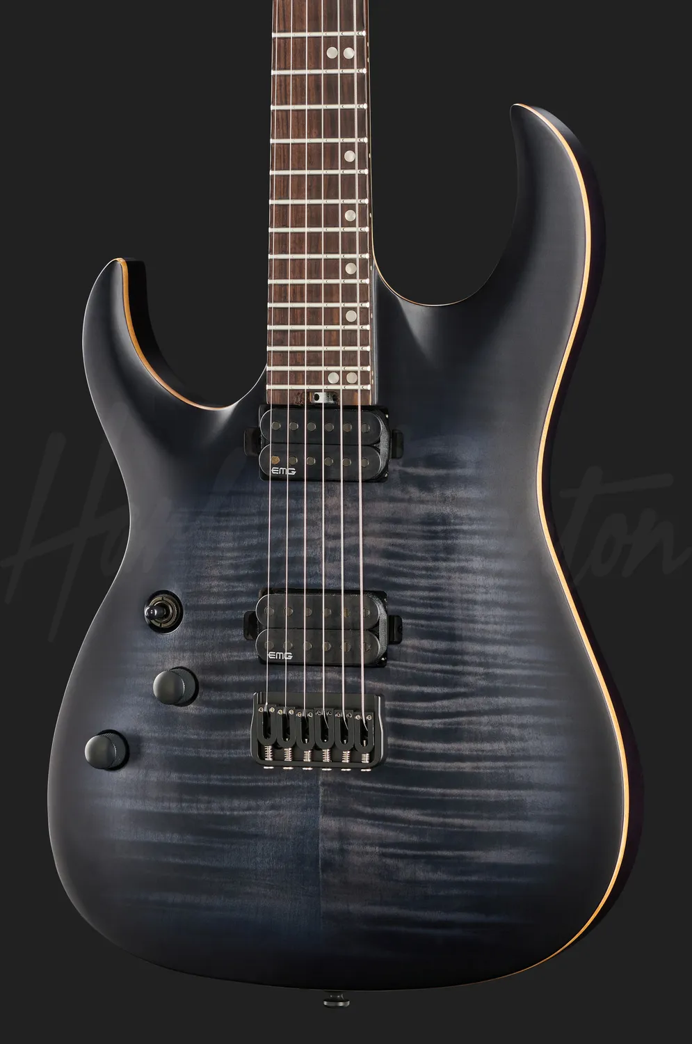 Harley Benton Amarok-6 LH E-Gitarre Flame Burst