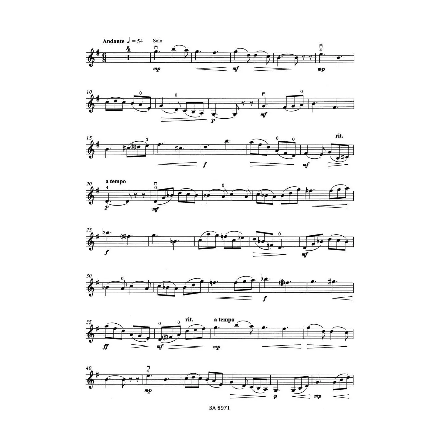 Shar Music Rieding Violinkonzert h-moll op. 35 Violinnoten