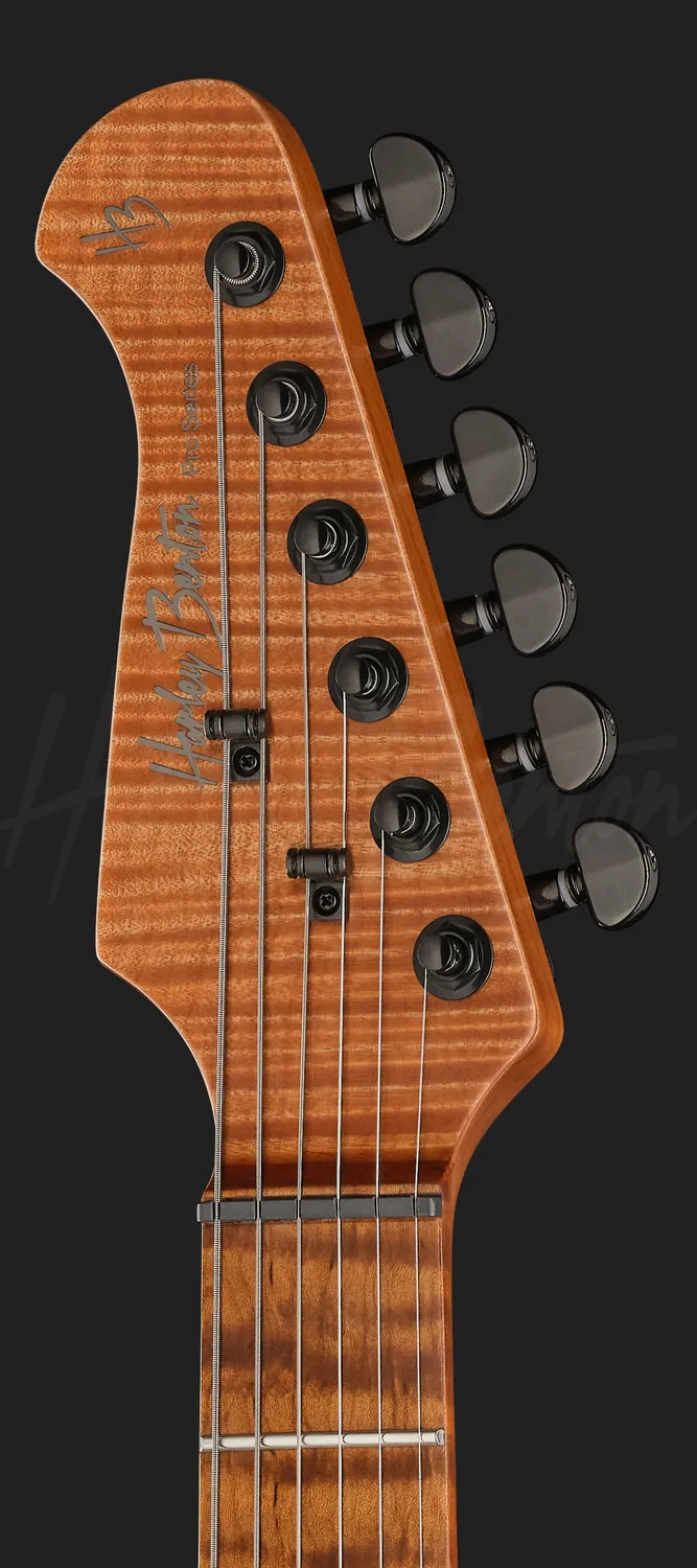 Harley Benton Fusion-IV MN HT EMG E-Gitarre Satin Black