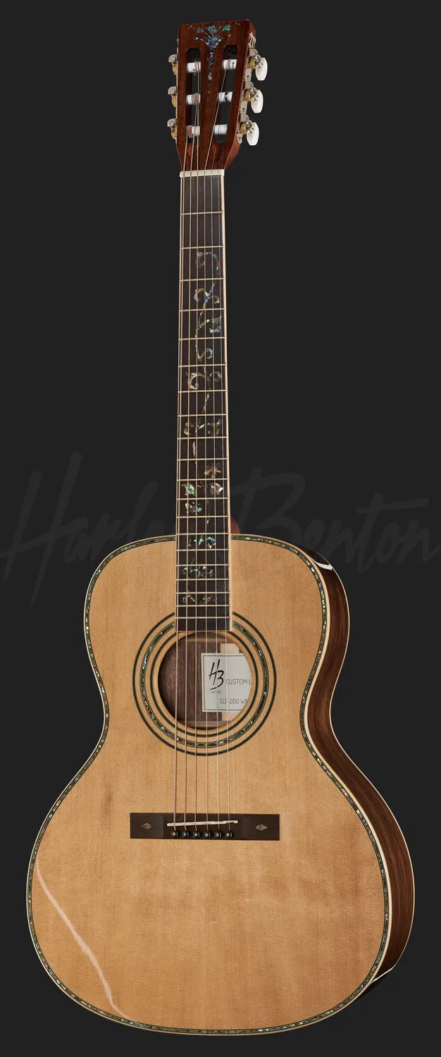 Harley Benton Custom CLF-200 WN Parlour-Gitarre Walnuss