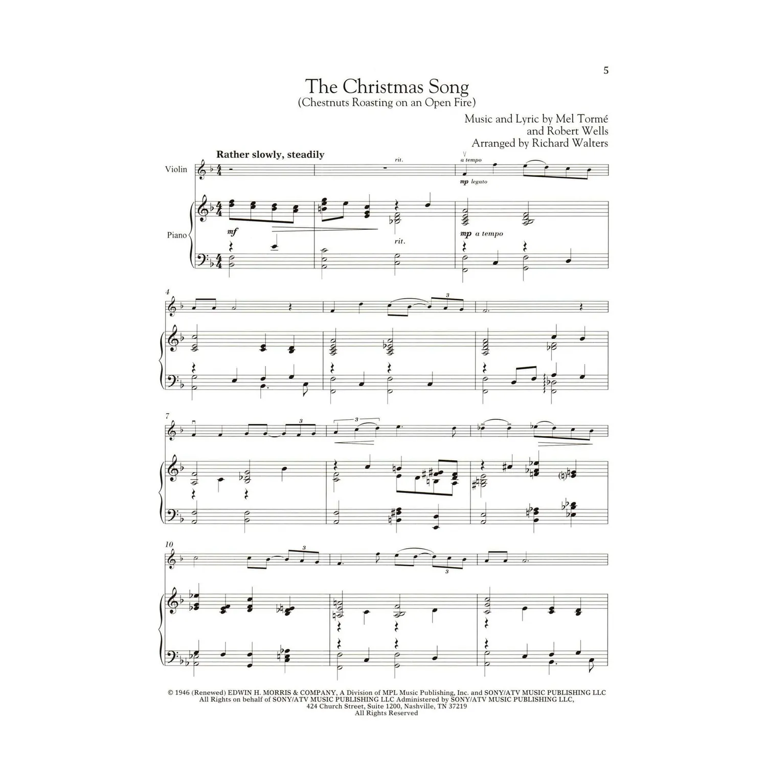 Hal Leonard Christmas Songs Violine Noten Klavier 12 Stücke