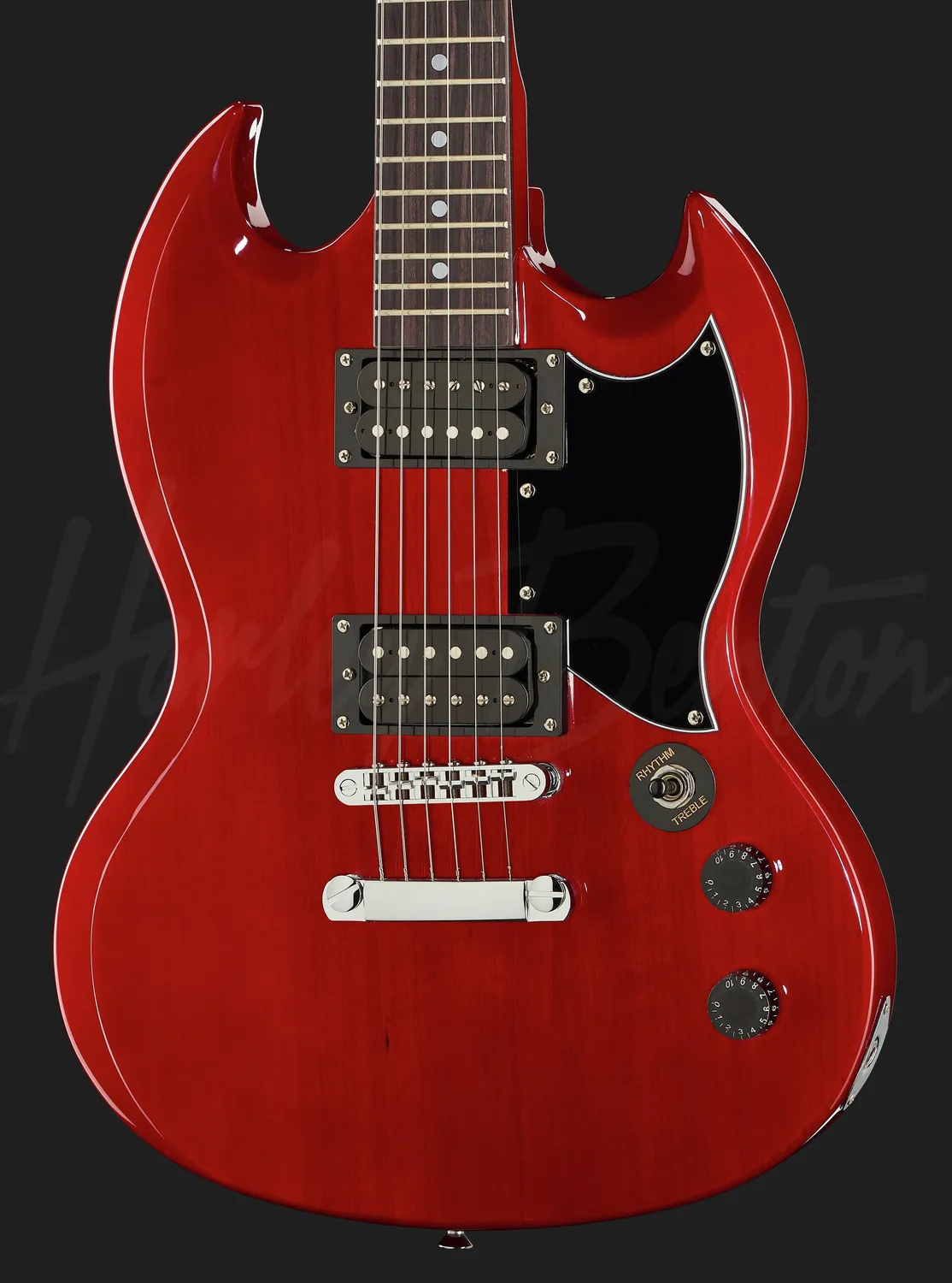 Harley Benton Vintage DC-200 CH E-Gitarre Cherry Doublecut