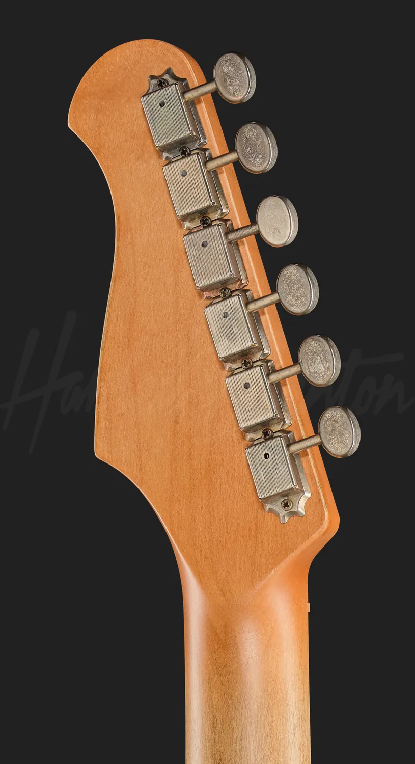 Harley Benton ST-62HA E-Gitarre Black Heavy Aged Relic