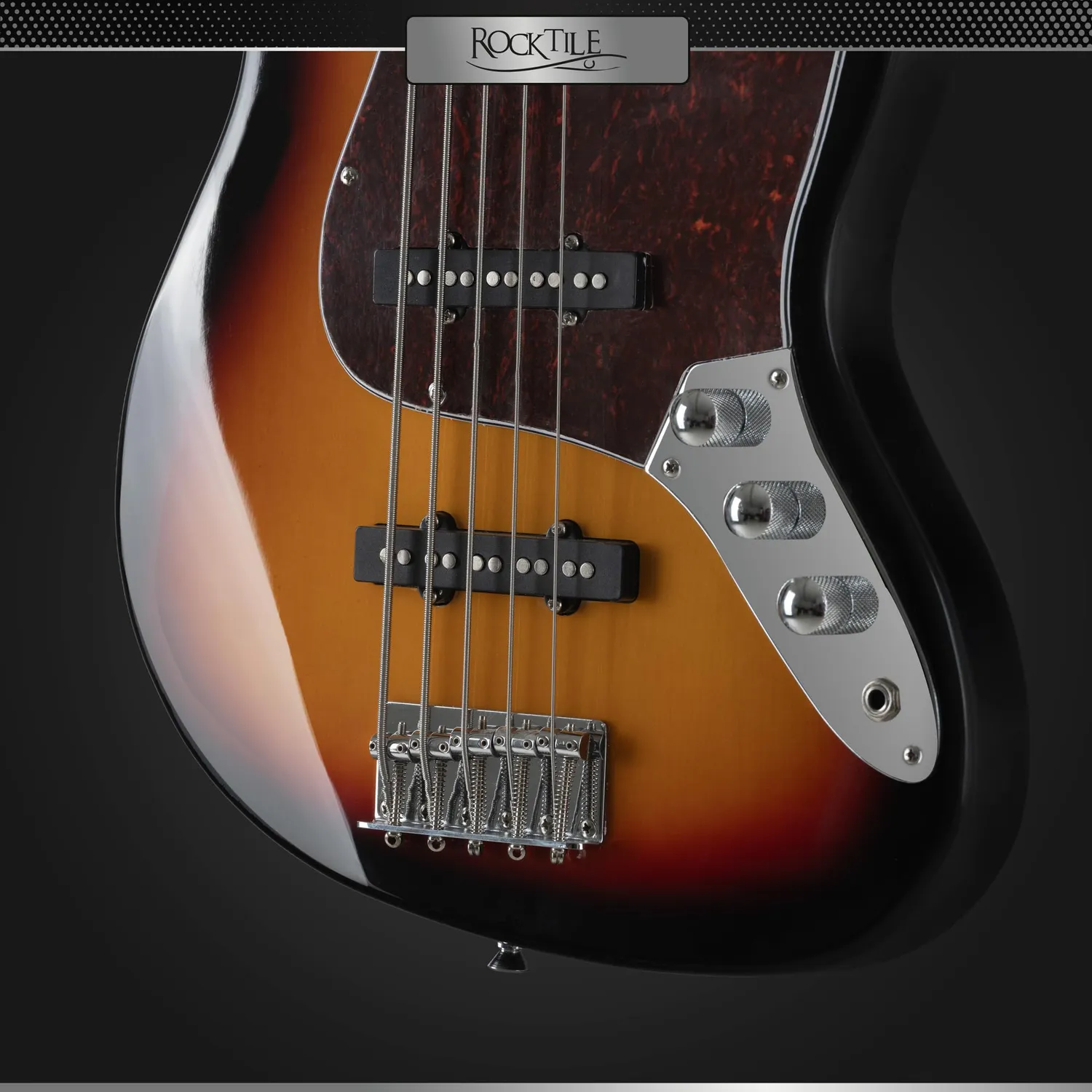 Rocktile Pro JBS50-SB E-Bass Sunburst 5-saitig