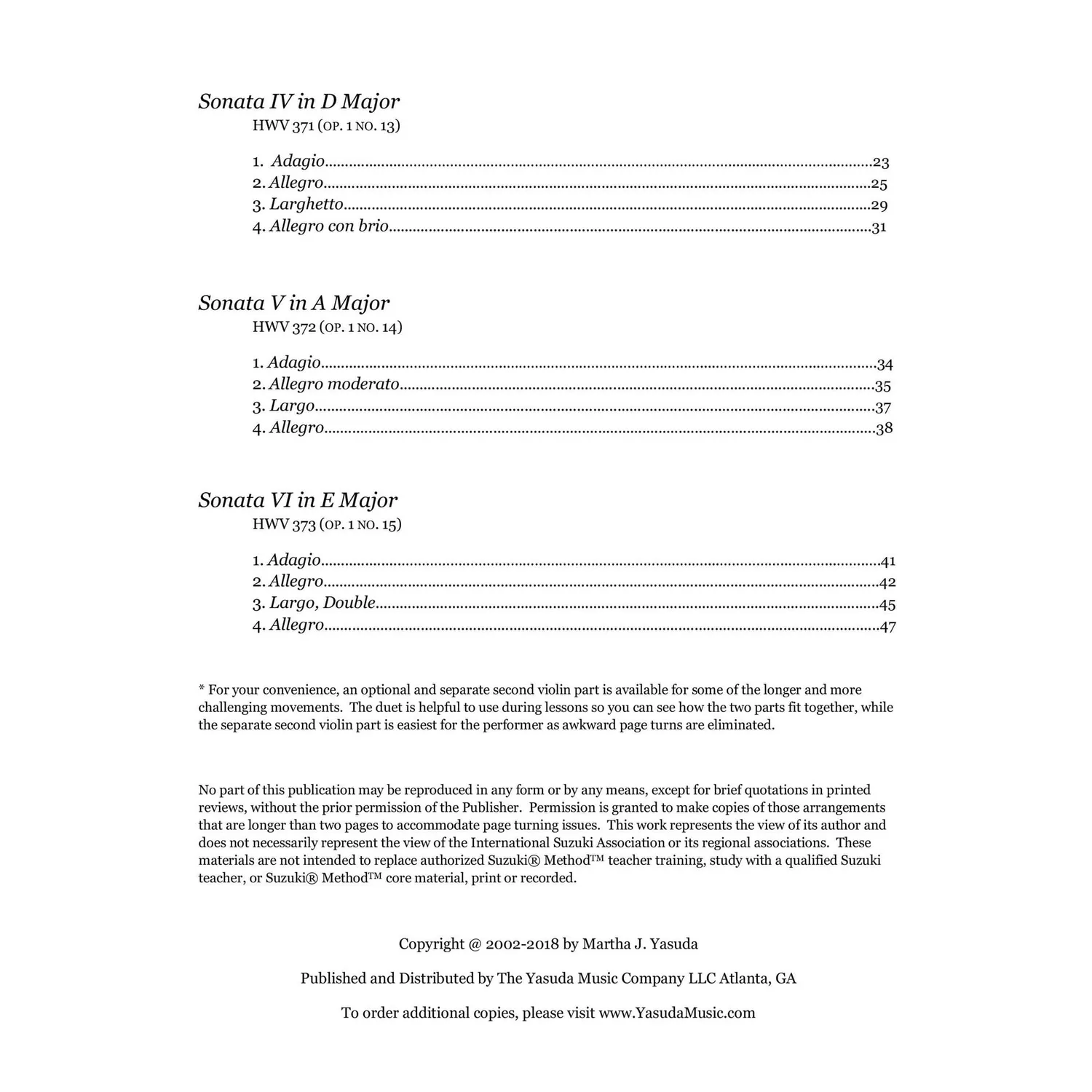 Shar Music Sonata Melodies Händel Noten Download 2 Violinen