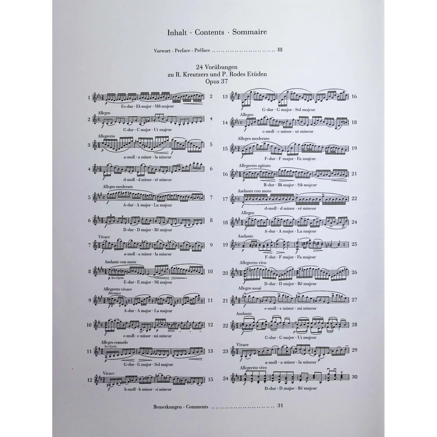 Henle Dont 24 Preparatory Exercises op. 37 Violine solo Urtext