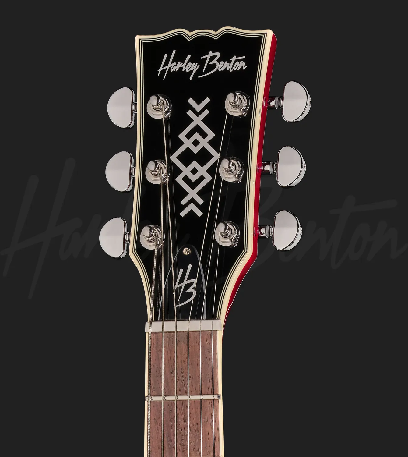 Harley Benton Vintage DC-Custom II Cherry E-Gitarre Humbucker