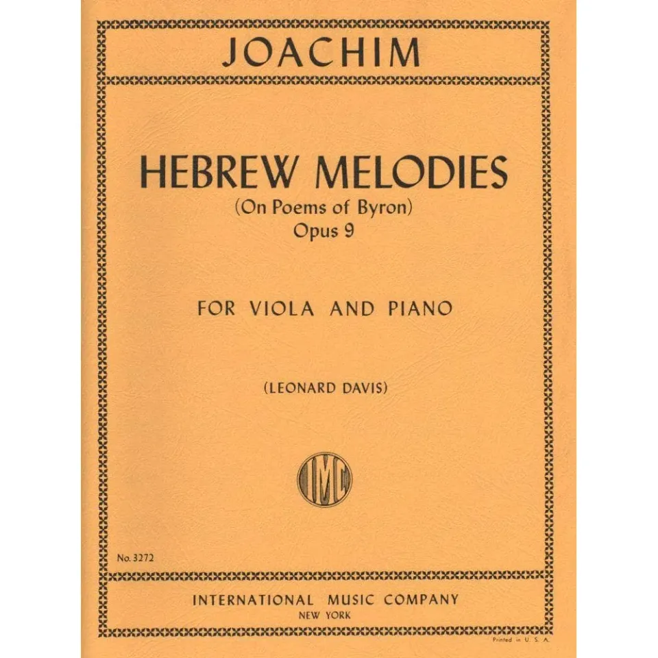 Shar Music Joachim Hebrew Melodies Op.9 Bratschennoten