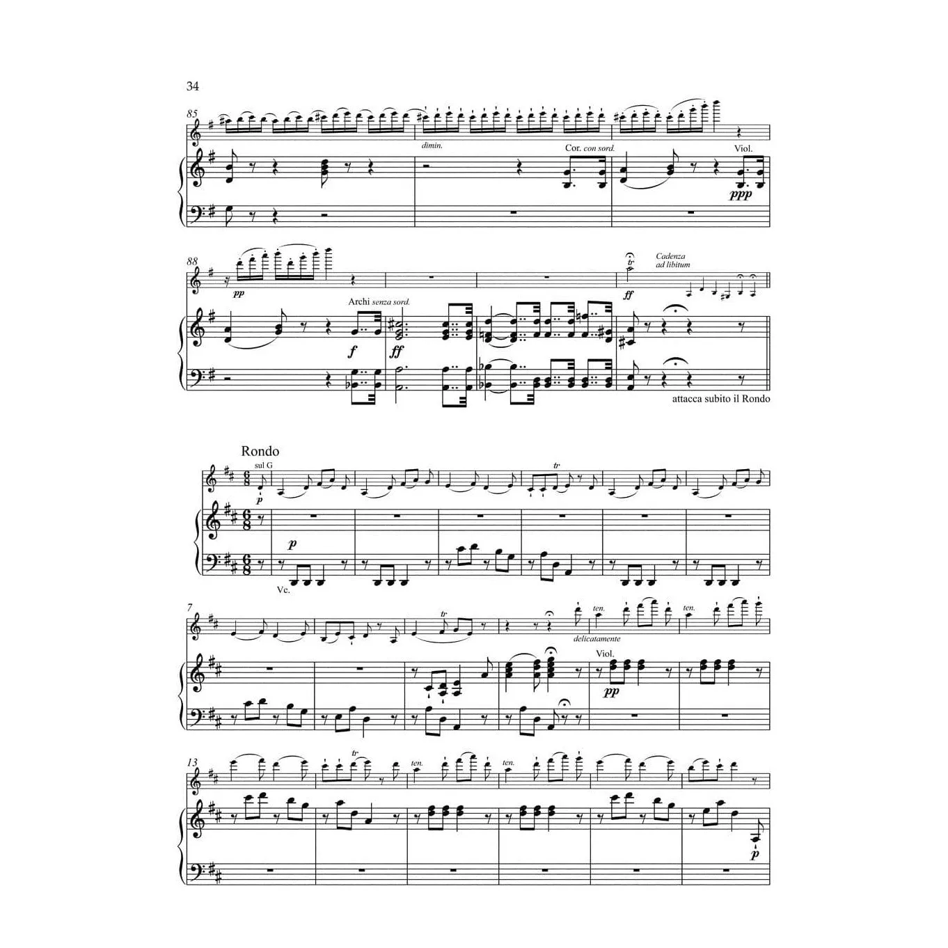 Bärenreiter Beethoven Op. 61 Noten Violine Klavier Urtext