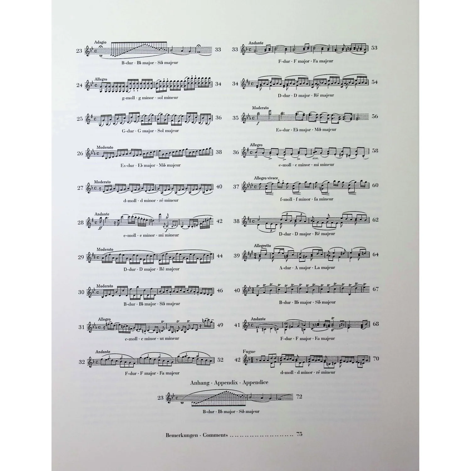 Henle Kreutzer 42 Etüden Violinnoten Urtext
