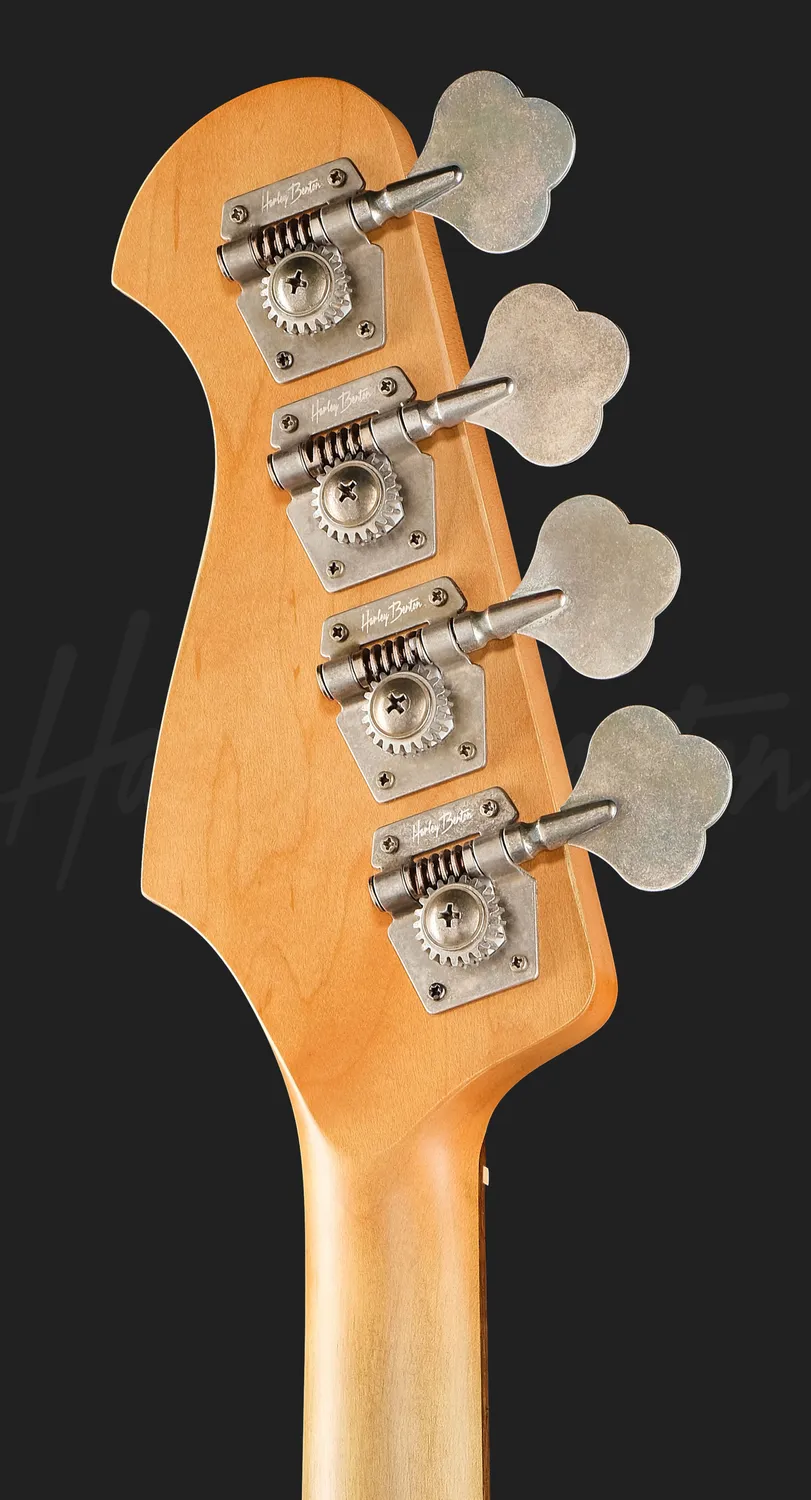 Harley Benton JB-62HA LPB over SB E-Bass Erle aged