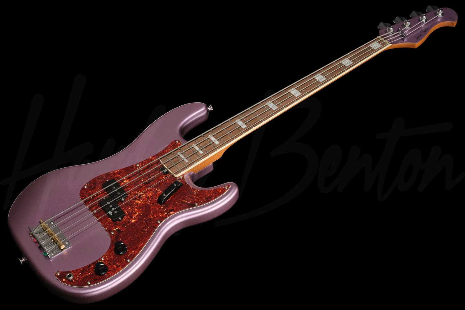 Harley Benton MV-4P E-Bass Burgundy Mist Precision Singlecoil