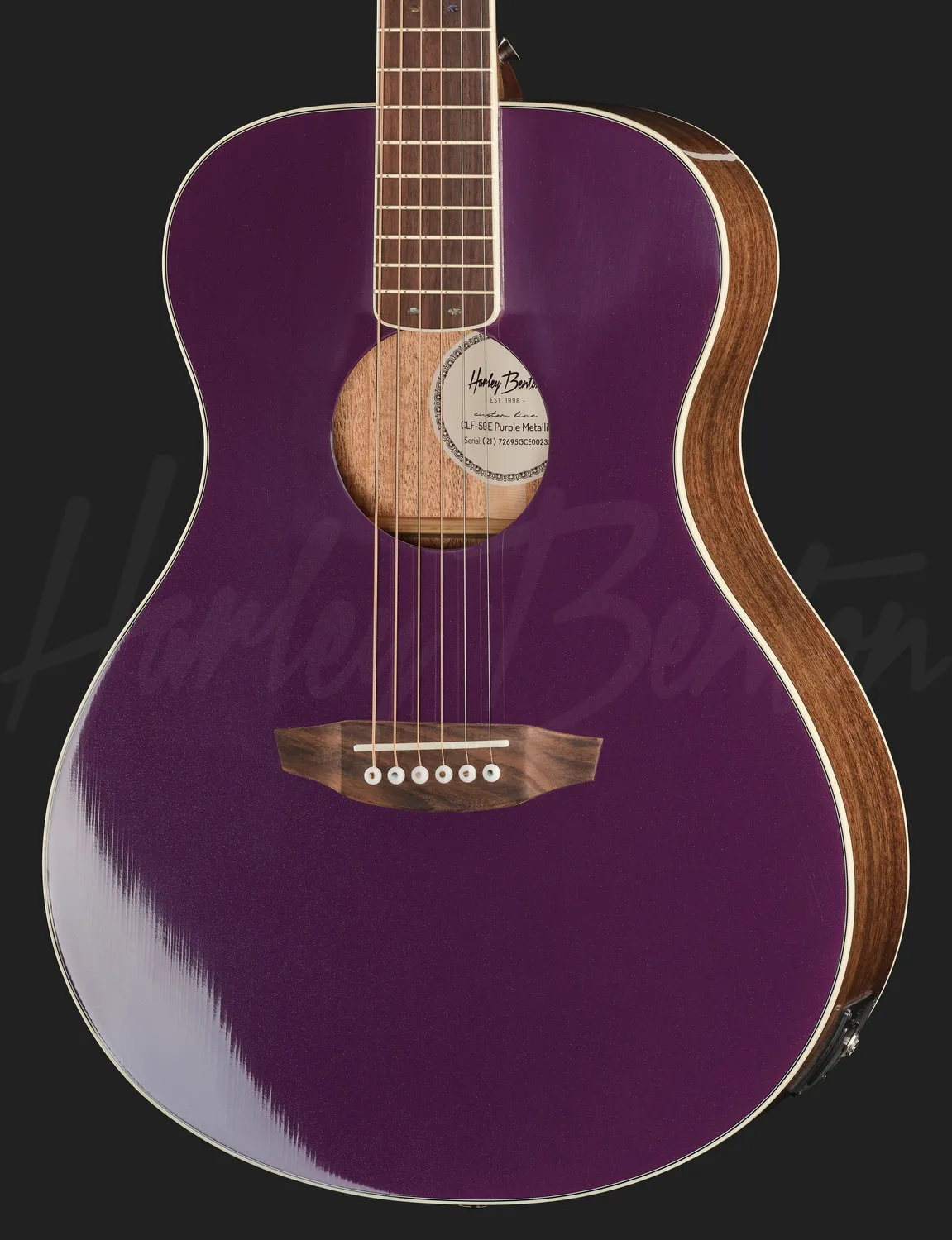 Harley Benton Custom CLF-50E Westerngitarre Purple Tonabnehmer