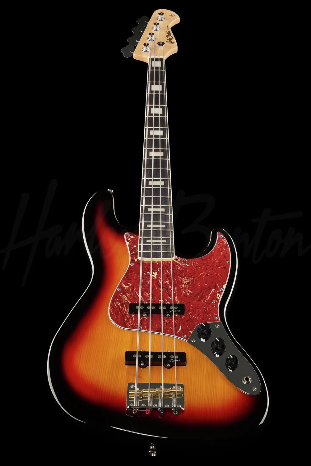 Harley Benton JB-75 SB E-Bass 3-Tone Sunburst