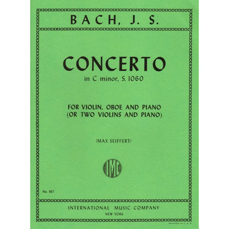 International Bach Konzert c-moll BWV 1060R Noten Violine Oboe