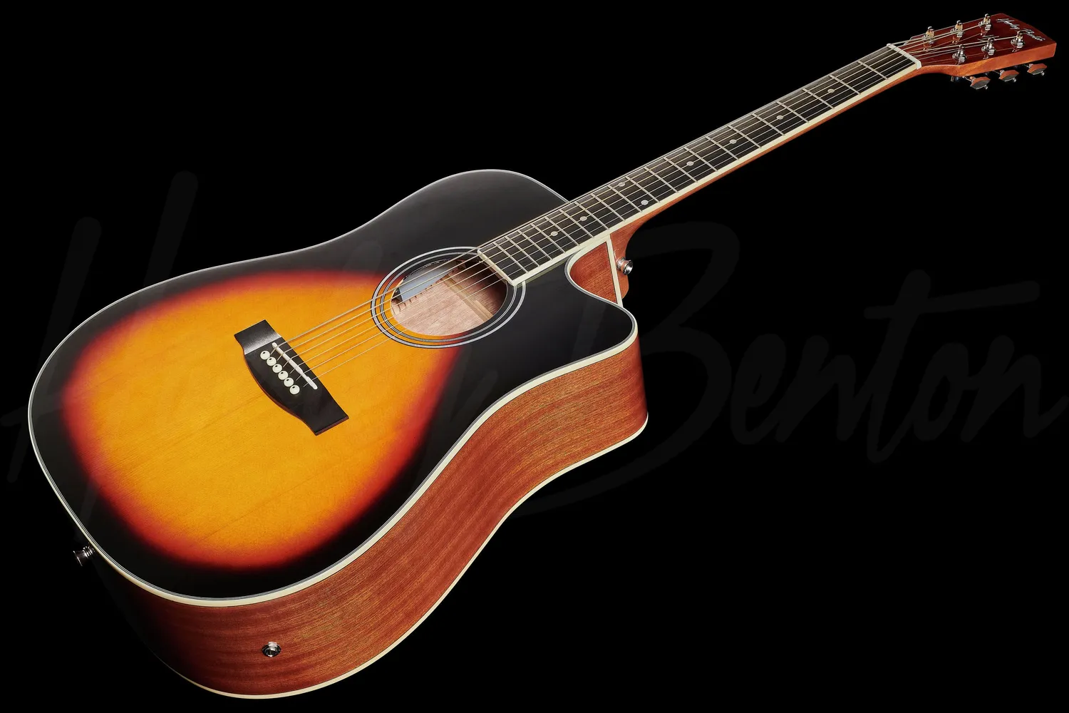 Harley Benton Custom Line D-120CE VS E-Westerngitarre Sunburst