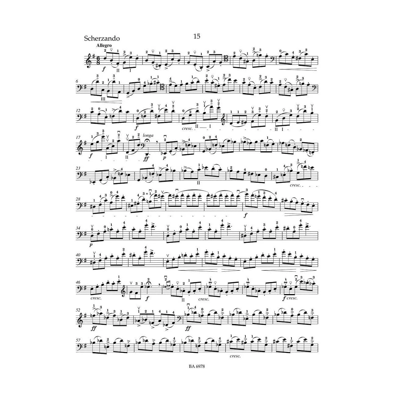 Bärenreiter Popper op. 73 Cello-Etüden Urtext