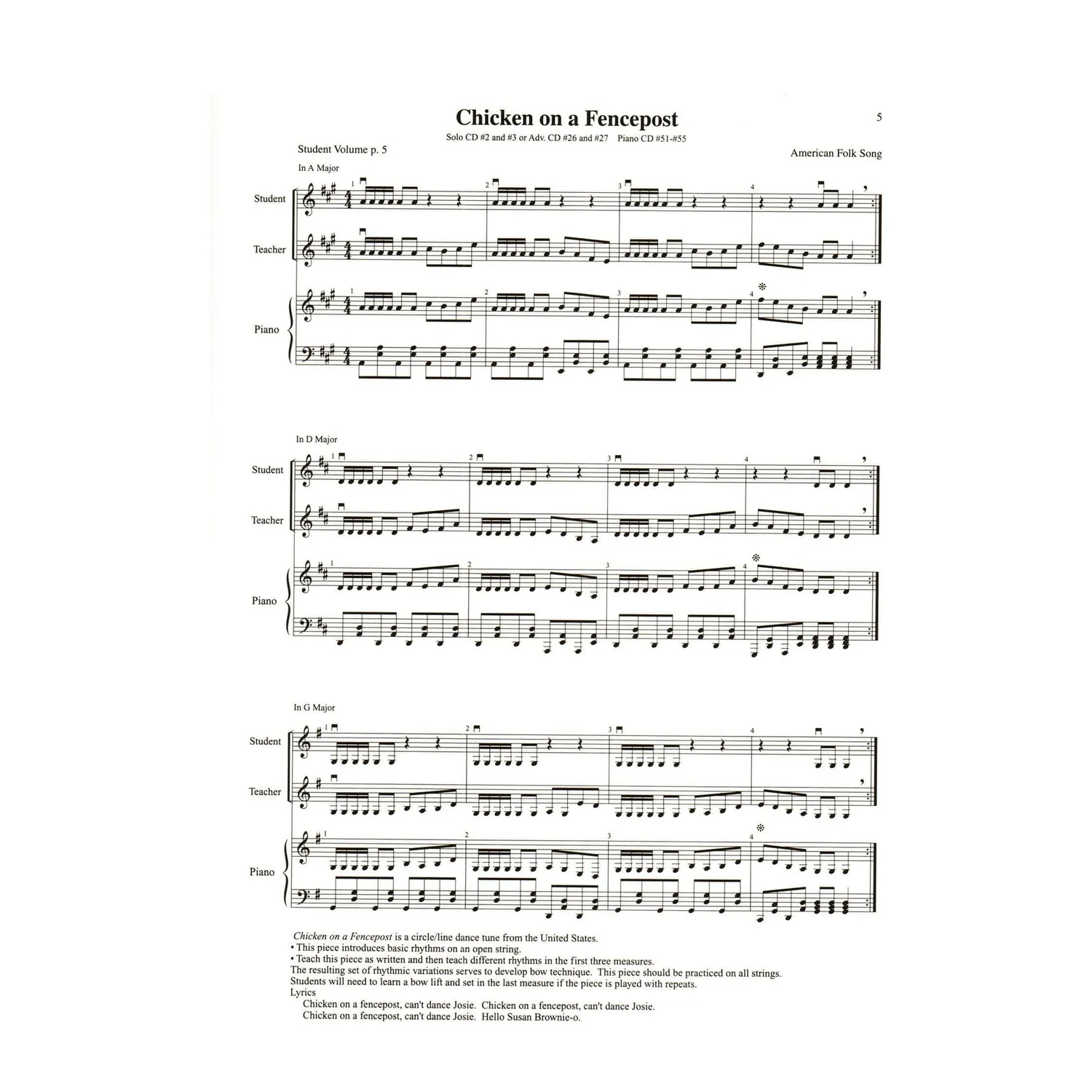 Shar Learning Together Piano Score Noten für Klavier