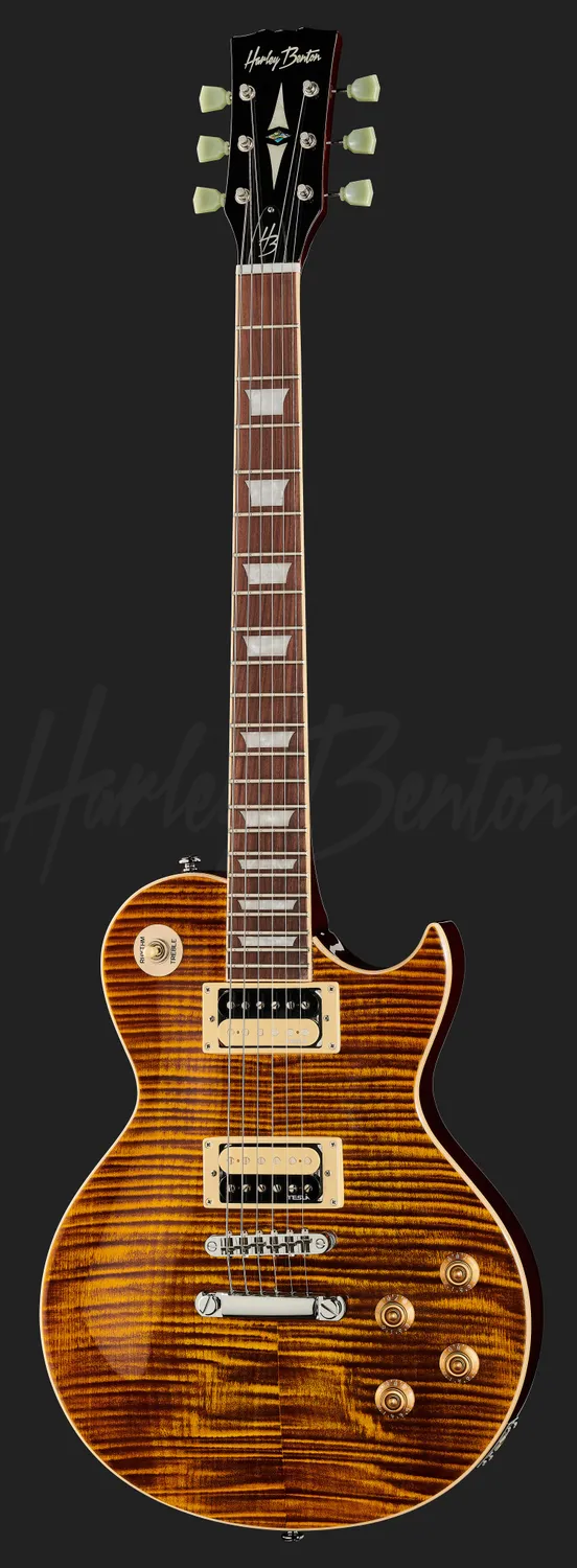 Harley Benton Vintage SC-550 II PAF E-Gitarre Paradise Flame