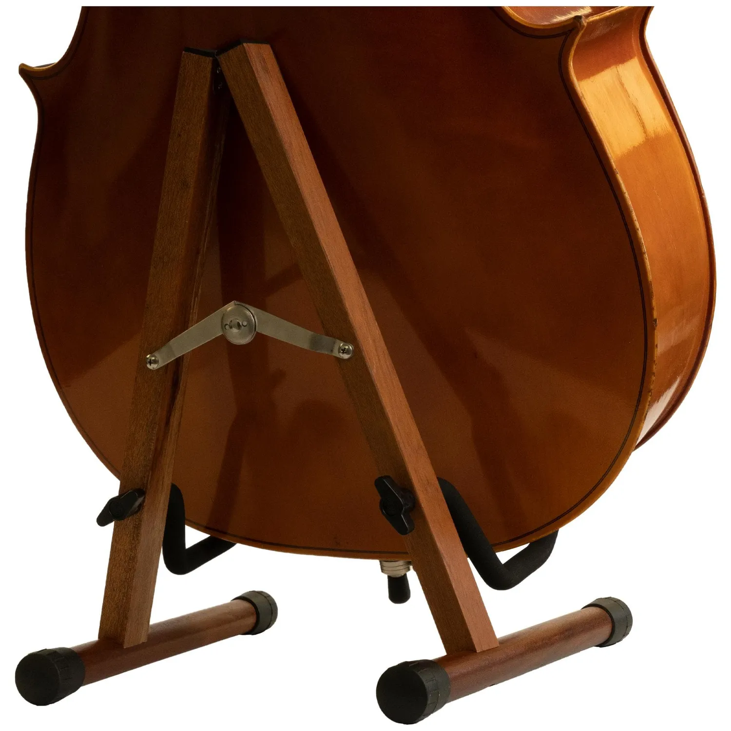 Cello Ständer Mahagoni klappbar Holz Celloständer