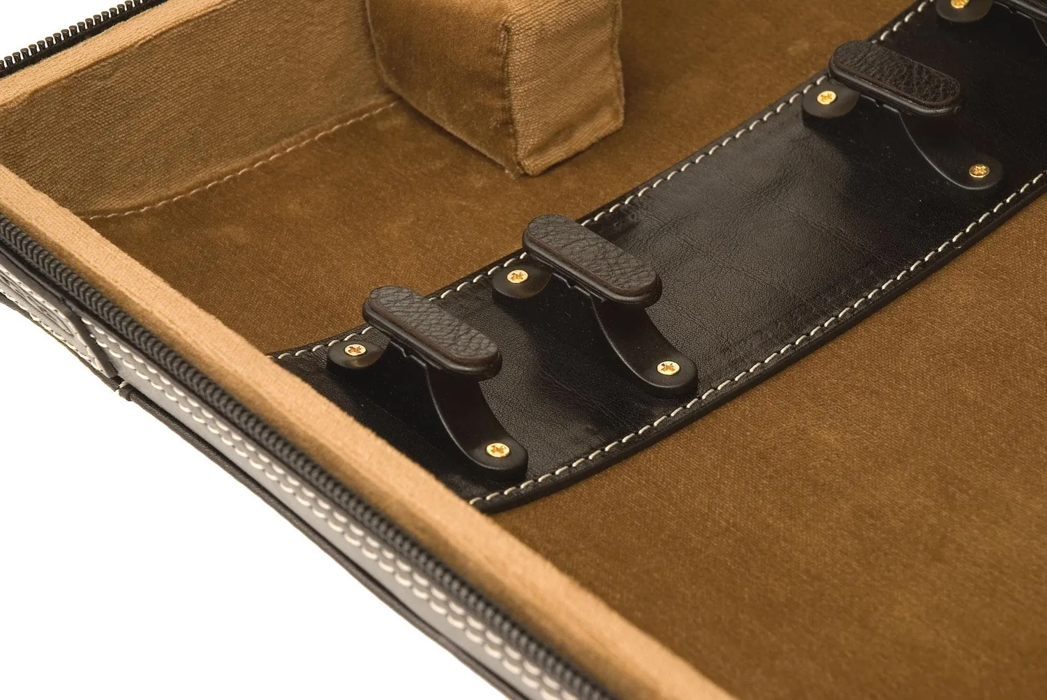 GL Pentagon Violinkoffer 4/4 Leder schwarz mit Hygrometer