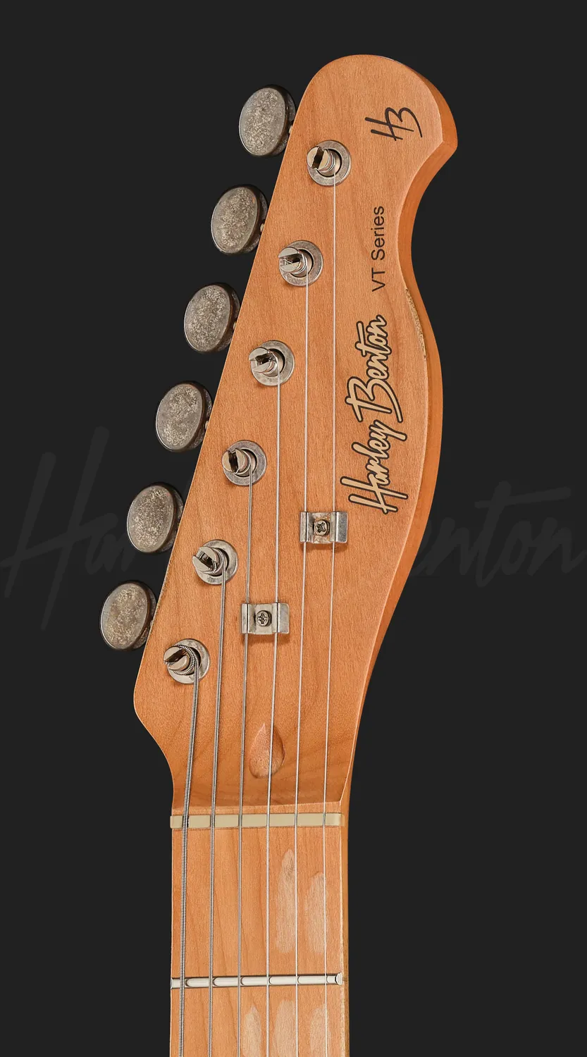 Harley Benton TE-62LA MN E-Gitarre Lake Placid Blue aged
