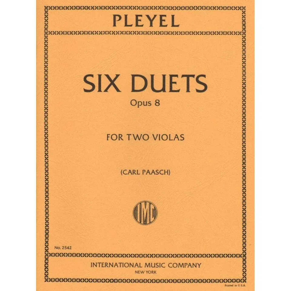 Shar Music Pleyel Six Duets Op 8 Bratschennoten 2 Violen
