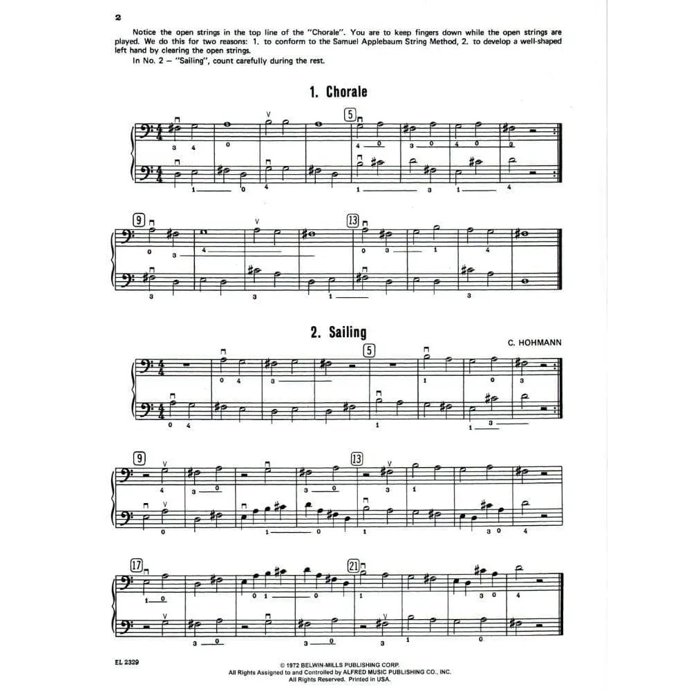 Applebaum Chamber Music Cello Heft 1 Duo Noten
