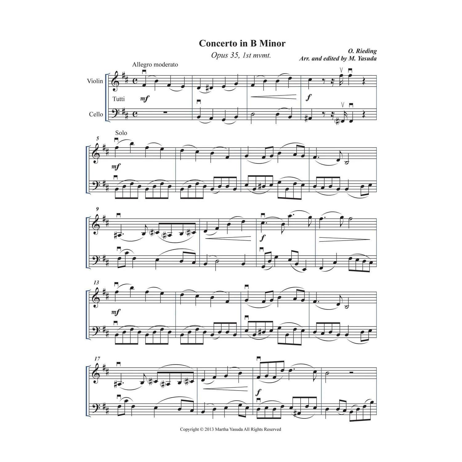 Shar Music Yasuda Concerto Melodies 1 Noten Download