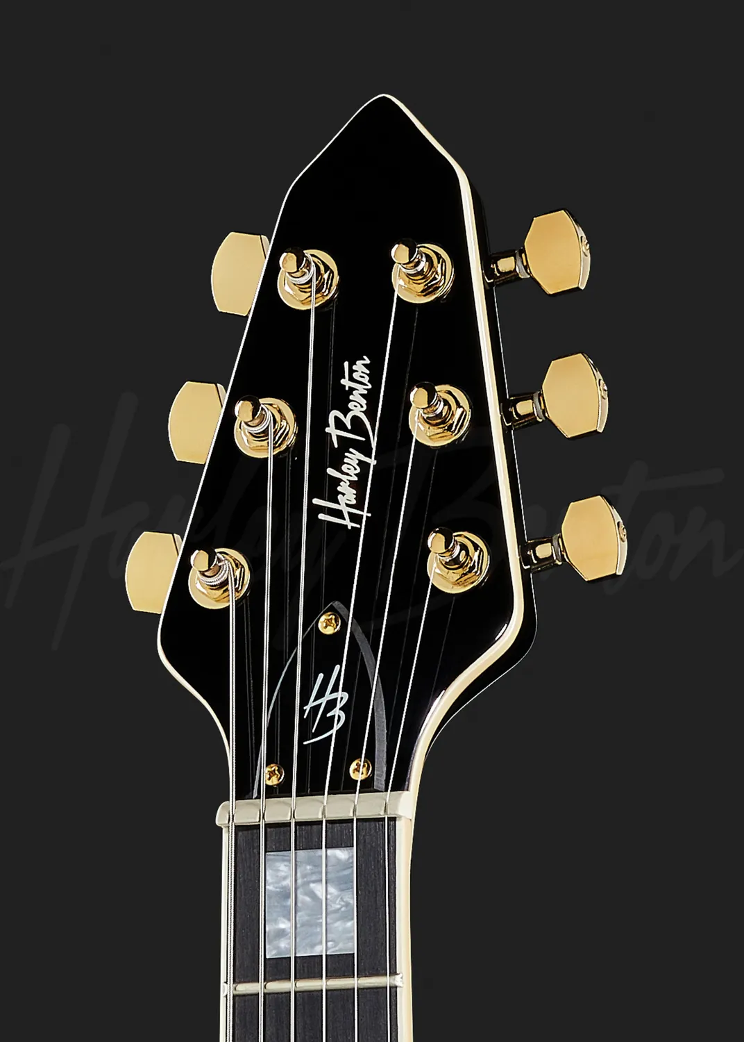 Harley Benton Deluxe Victory Plus BK E-Gitarre schwarz Humbucker